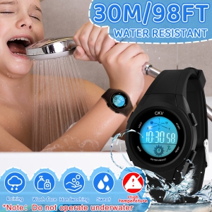 Kids Digital Watch, 30M Waterproof Child Sports Watches, 7 Colorful Night Lights Kids Wristwatch with Alarm and Stopwatch, Children Presents for Boys 